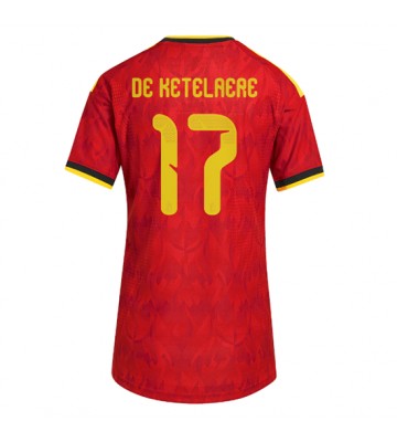 Belgien Charles De Ketelaere #17 Hjemmebanetrøje Dame VM 2026 Kortærmet